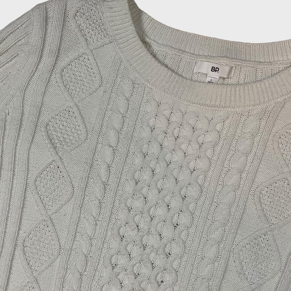 BP NEW Cream Cable Knit Crew Neck Sweater by BP. - Picture 4 of 7